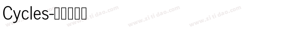 Cycles字体转换