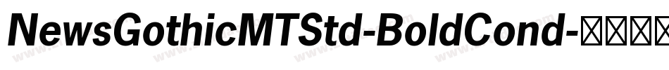 NewsGothicMTStd-BoldCond字体转换