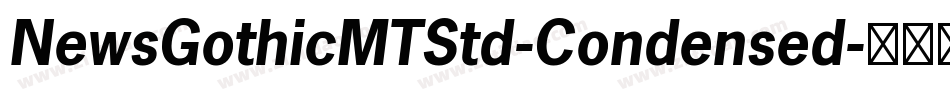 NewsGothicMTStd-Condensed字体转换