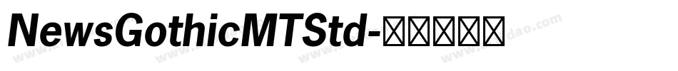 NewsGothicMTStd字体转换