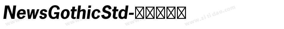 NewsGothicStd字体转换