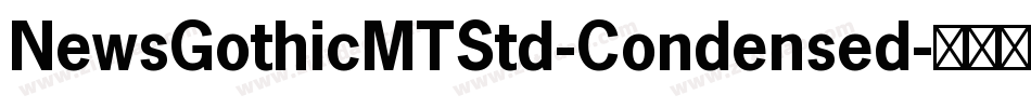 NewsGothicMTStd-Condensed字体转换