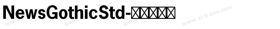 NewsGothicStd字体转换