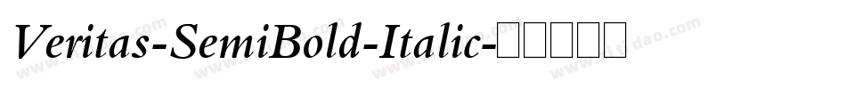 Veritas-SemiBold-Italic字体转换