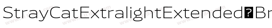 StrayCatExtralightExtended-BreV字体转换
