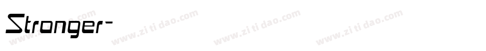 Stronger字体转换