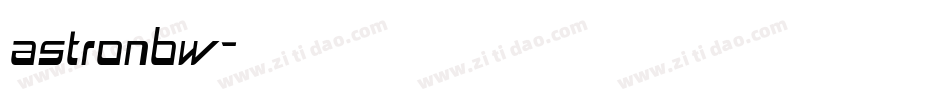 astronbw字体转换