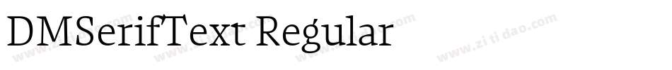 DMSerifText-Regular字体转换