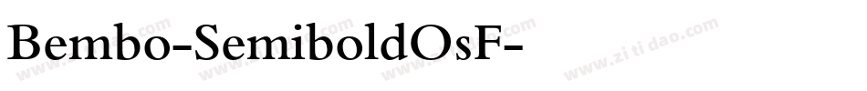 Bembo-SemiboldOsF字体转换