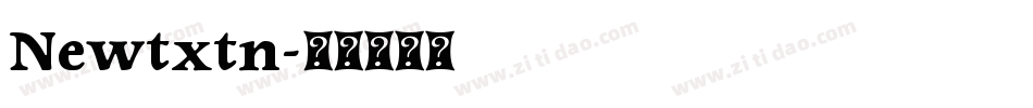 Newtxtn字体转换