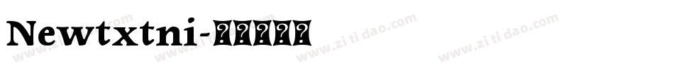 Newtxtni字体转换