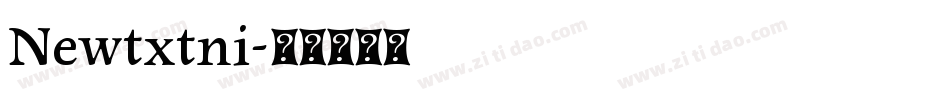 Newtxtni字体转换