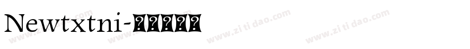 Newtxtni字体转换