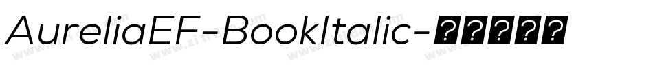 AureliaEF-BookItalic字体转换