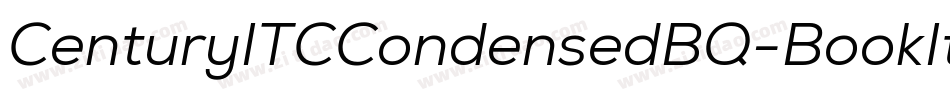 CenturyITCCondensedBQ-BookItalic字体转换