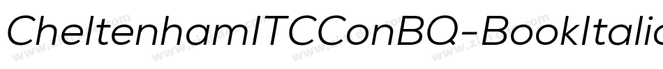 CheltenhamITCConBQ-BookItalic字体转换