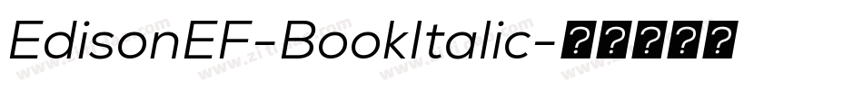 EdisonEF-BookItalic字体转换