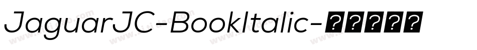 JaguarJC-BookItalic字体转换
