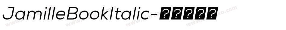 JamilleBookItalic字体转换