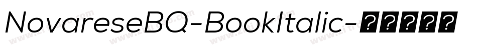 NovareseBQ-BookItalic字体转换