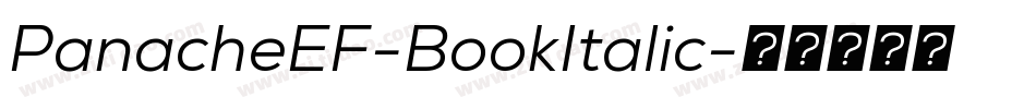 PanacheEF-BookItalic字体转换