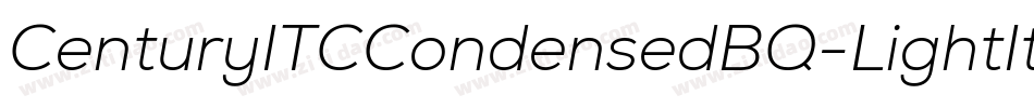 CenturyITCCondensedBQ-LightItalic字体转换