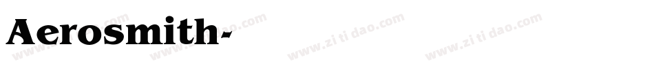 Aerosmith字体转换