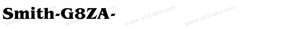 Smith-G8ZA字体转换
