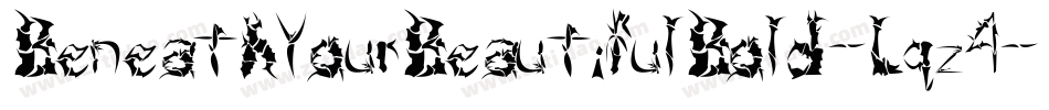 BeneathYourBeautifulBold-Lqz4字体转换