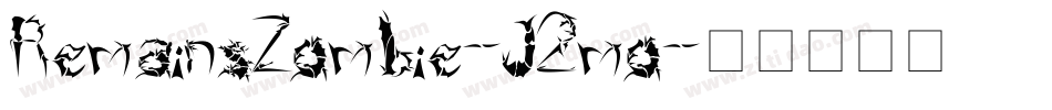 RemainsZombie-J2mo字体转换