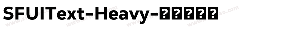 SFUIText-Heavy字体转换