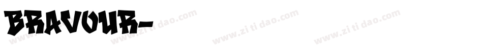 Bravour字体转换