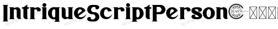 IntriqueScriptPerson字体转换
