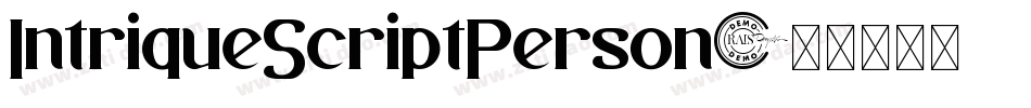 IntriqueScriptPerson字体转换
