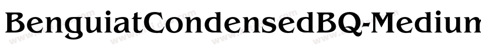 BenguiatCondensedBQ-MediumItalic字体转换