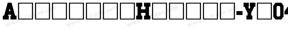 AthleticHollow-Yx04字体转换