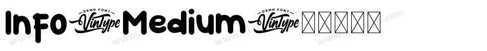 Info-Medium字体转换