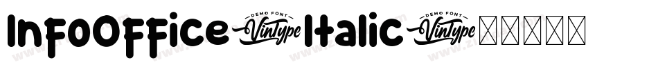 InfoOffice-Italic字体转换