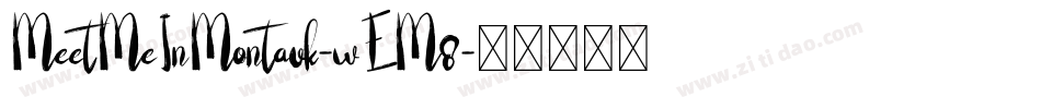 MeetMeInMontauk-wEM8字体转换
