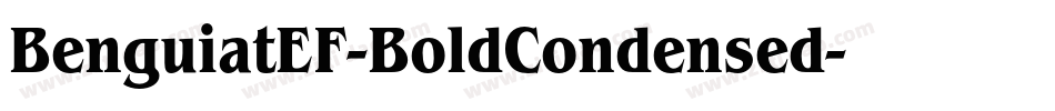 BenguiatEF-BoldCondensed字体转换