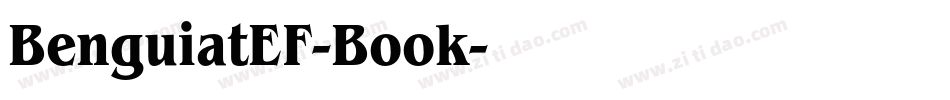 BenguiatEF-Book字体转换