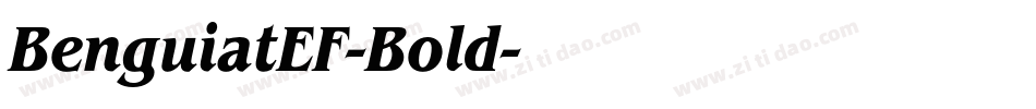 BenguiatEF-Bold字体转换