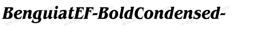 BenguiatEF-BoldCondensed字体转换