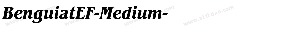 BenguiatEF-Medium字体转换