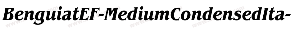 BenguiatEF-MediumCondensedIta字体转换