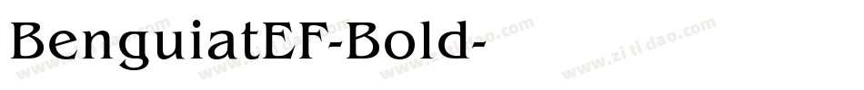 BenguiatEF-Bold字体转换