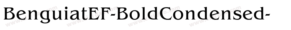 BenguiatEF-BoldCondensed字体转换