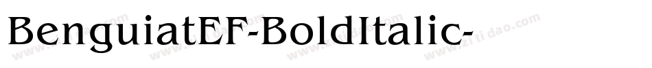 BenguiatEF-BoldItalic字体转换