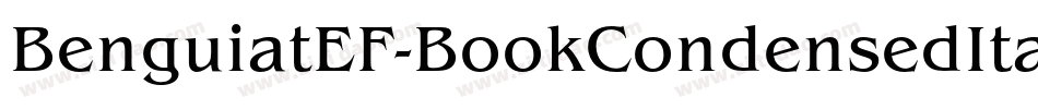 BenguiatEF-BookCondensedIta字体转换