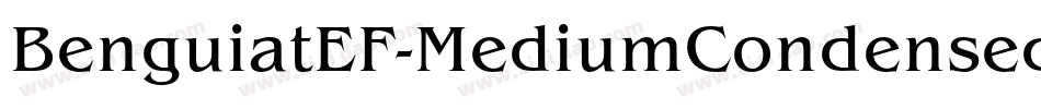 BenguiatEF-MediumCondensedIta字体转换